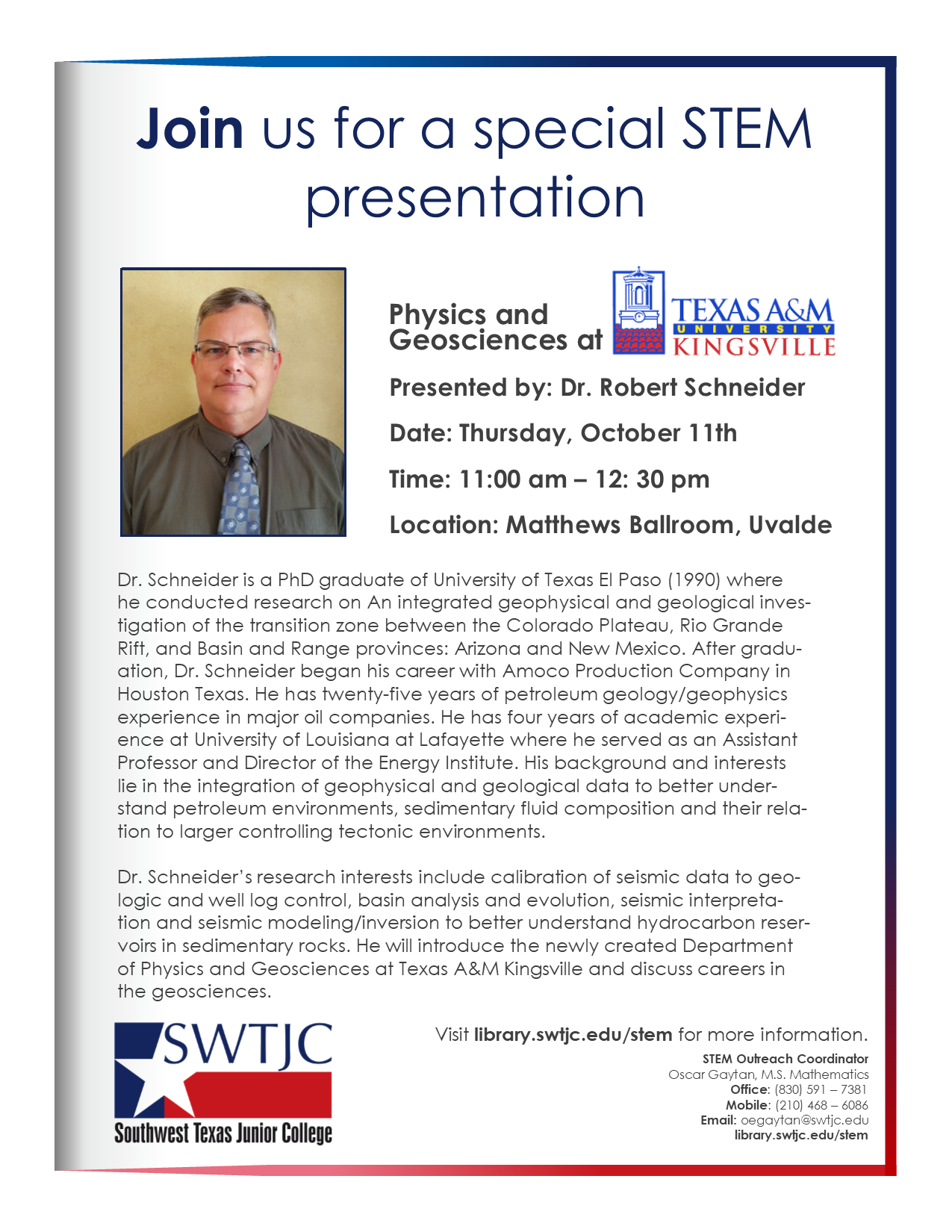 TAMUK Physics and Geosciences